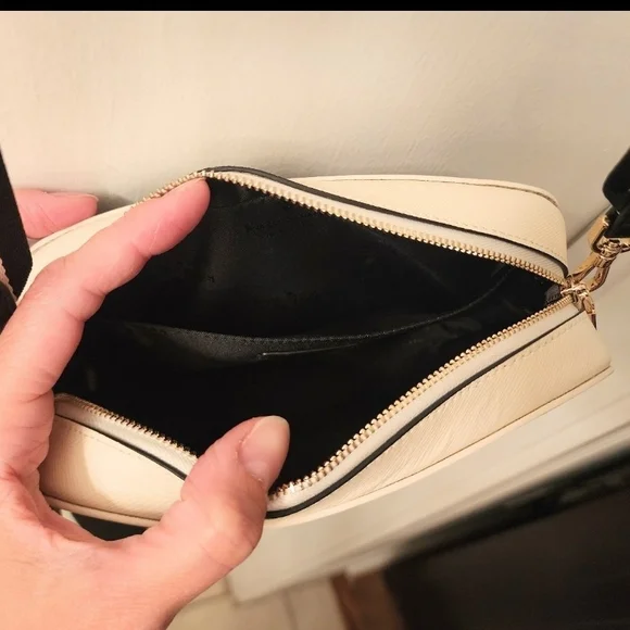 Kate Spade Black and Cream Camera Crossbody Bag - Picture 5 of 6